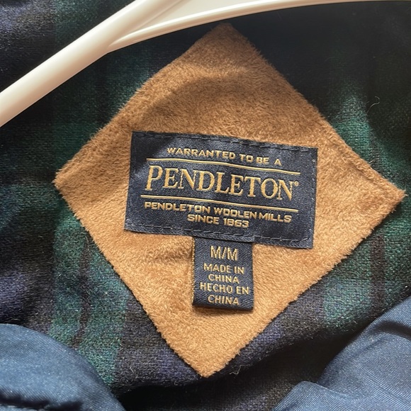 PENDLETON navy blue deep pile full zip Sherpa jacket - Picture 8 of 12